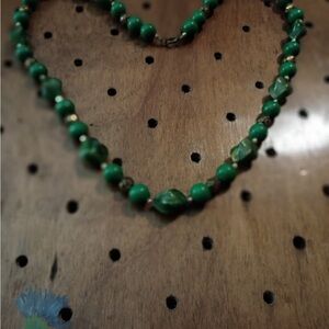Elegant Green Beaded Necklace